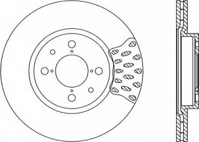 OPEN PARTS bda114620 -  Тормозной диск